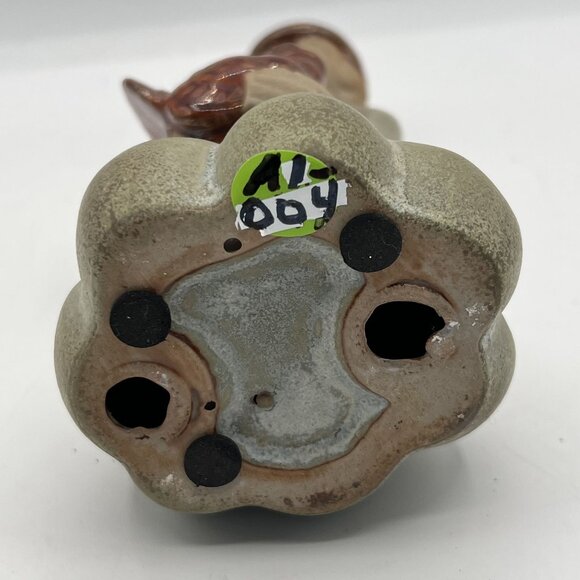 Vintage 70s Handcrafted Pottery Pilgrim Figurine Turkey Thanksgiving Centerpiece - Picture 9 of 9